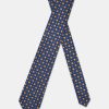 Jacquard Tie 7 cm Dark Blue - Image 2
