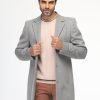 ⁦بالطو - ريجولار فيت - رمادي⁩ - الصورة ⁦6⁩