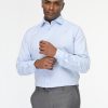 Classic Shirt Regular Fit 100% Cotton Light Blue - Image 3