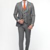 Slim Fit Suit Gray