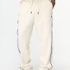 Wide Leg Sweat Pants Beige
