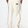 Wide Leg Sweat Pants Beige - Image 6