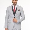 Slim Fit Suit Light Gray - Image 4
