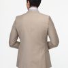 Slim Straight Fit Suit Beige - Image 4