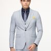 Slim Fit Suit Light Blue - Image 4