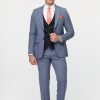 Slim Straight Fit Suit Blue