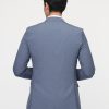 Slim Straight Fit Suit Blue - Image 6