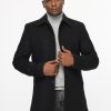 Regular Fit Coat Black - Image 3