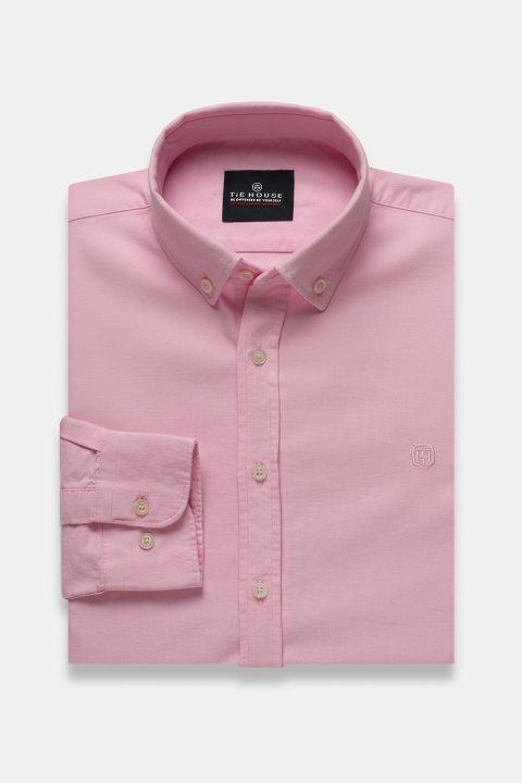 Slim Fit Shirt Oxford Rose 100% Cotton