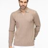 Regular Fit Pullover Beige - Image 4