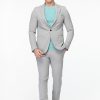 Slim Fit Suit Light Gray - Image 3