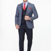 Slim Fit Suit Blue