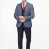 Slim Fit Suit Blue - Image 4