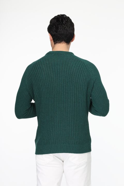 Slim Fit Pullover Green - Image 3