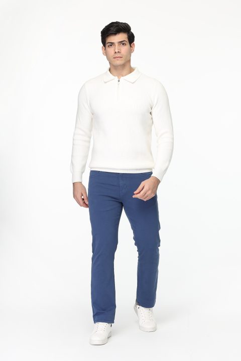 Slim Straight Fit Chino Blue - Image 3