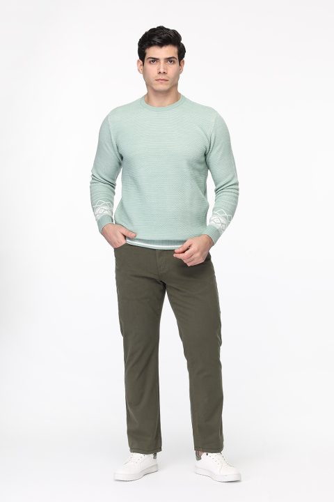 Slim Straight Fit Chino Green - Image 3