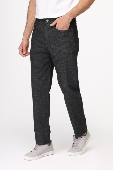 Slim Fit Trousers Jeans Dark Gray - Image 3