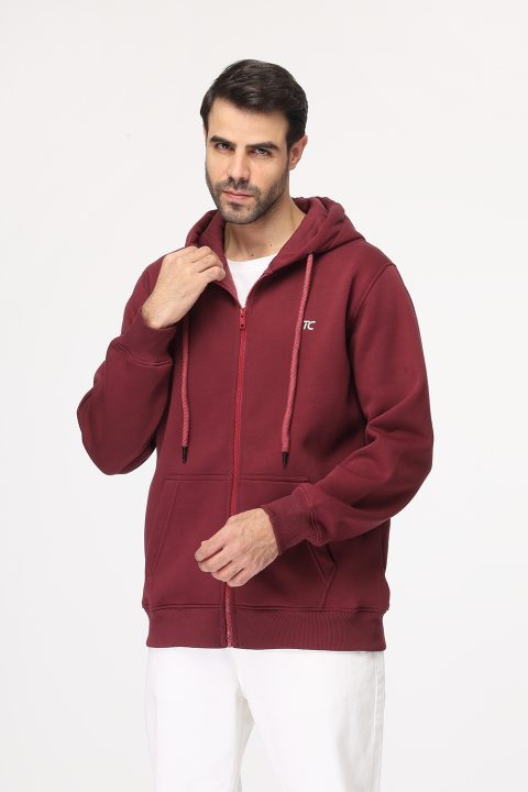 Regular Fit Sweat Shirt Maroon - Image 3