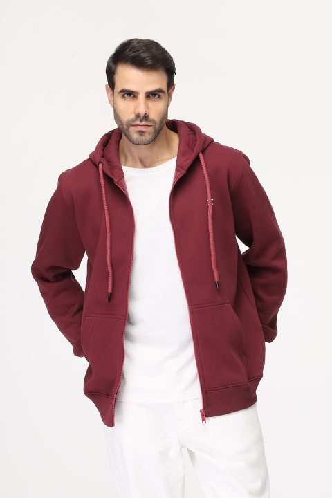 Regular Fit Sweat Shirt Maroon - Image 4