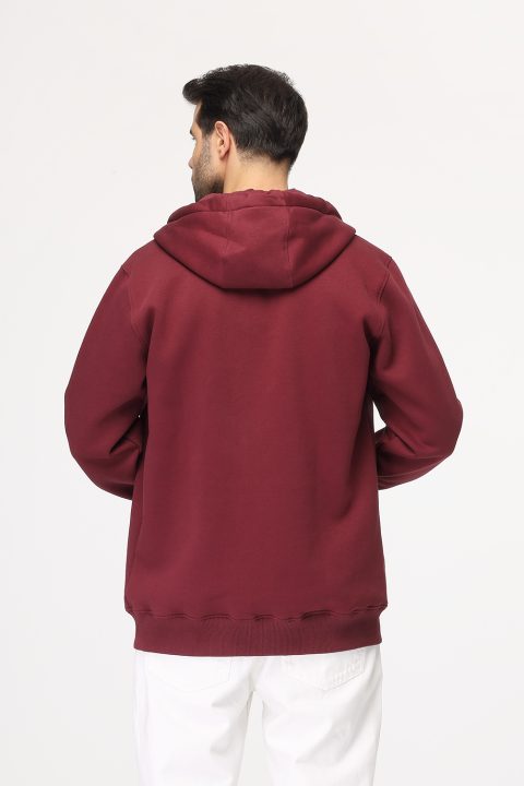 Regular Fit Sweat Shirt Maroon - Image 5