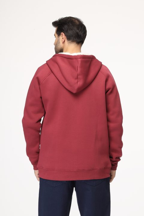 Relax Fit Sweat Shirt Maroon - Image 4