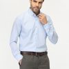 ⁦قميص كلاسيك - سليم فيت - لبني فاتح⁩ - الصورة ⁦3⁩