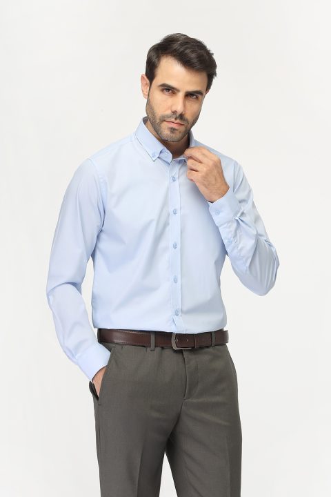 Classic Shirt Slim fit Light Blue - Image 3