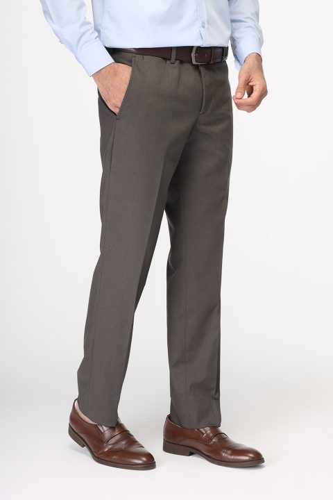 Slim  Straight Fit Classic Pants Green - Image 3