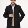 Regular Fit Coat Black