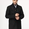 Regular Fit Coat Black - Image 3