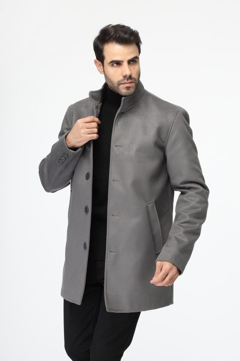 Regular Fit Coat Gray - Image 3