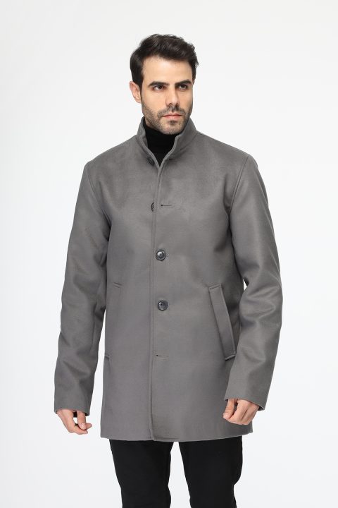 Regular Fit Coat Gray - Image 4