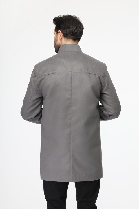 Regular Fit Coat Gray - Image 5