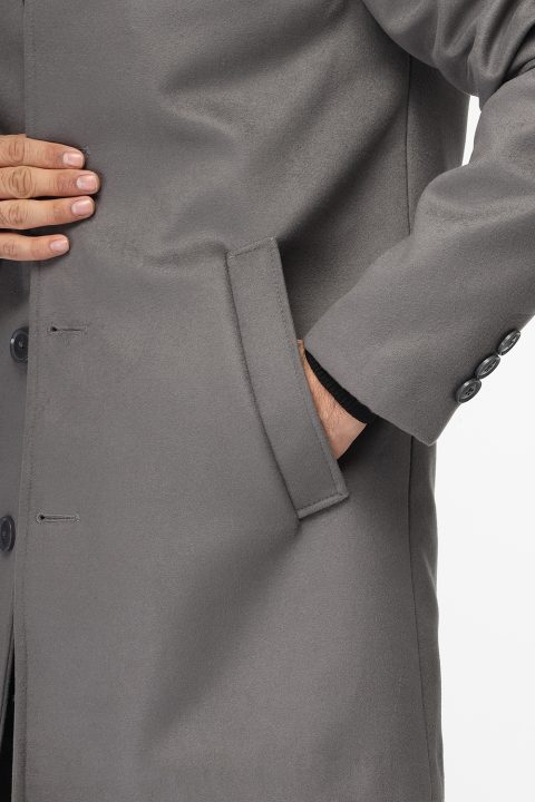 Regular Fit Coat Gray - Image 7