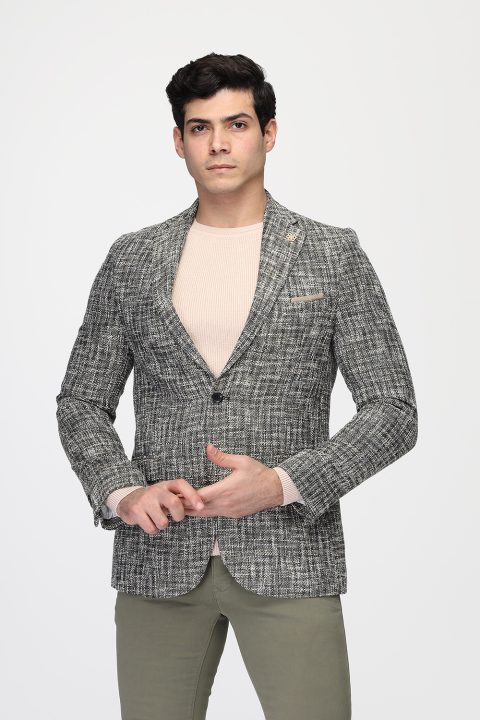 Slim Fit Blazer Green - Image 3