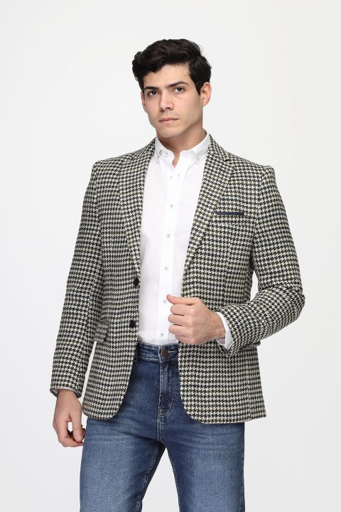 Regular Fit Blazer Green