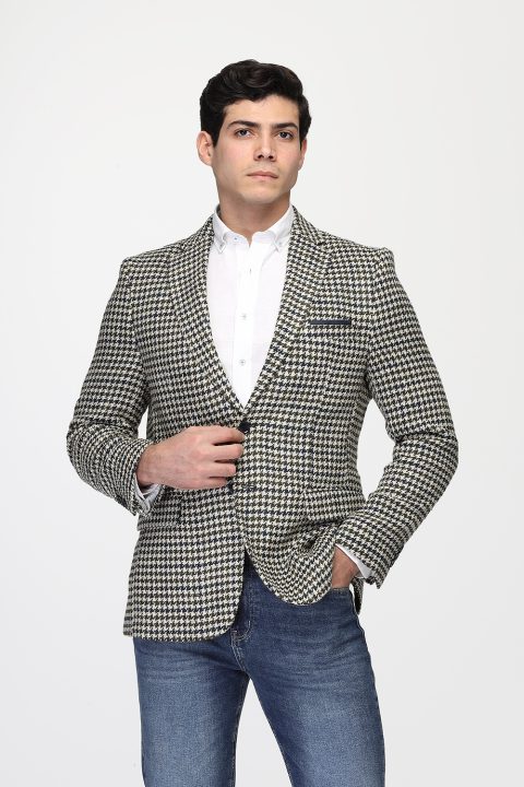 Regular Fit Blazer Green - Image 4