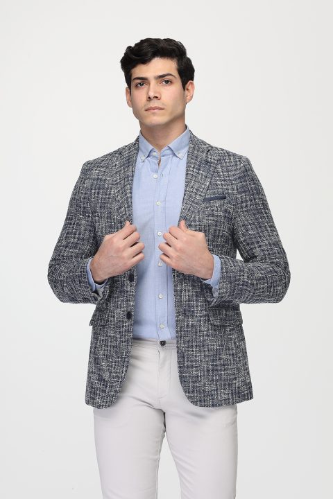 Slim Fit Blazer Blue