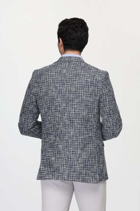 Slim Fit Blazer Blue - Image 4