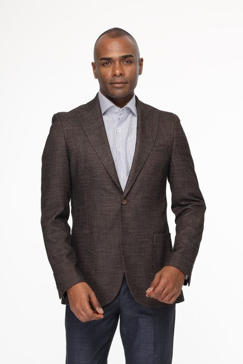 Slim Fit Blazer Brown