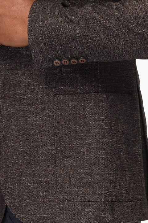 Slim Fit Blazer Brown - Image 4