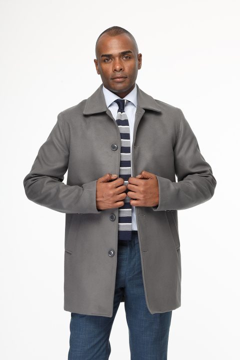 Regular Fit Coat Gray - Image 6