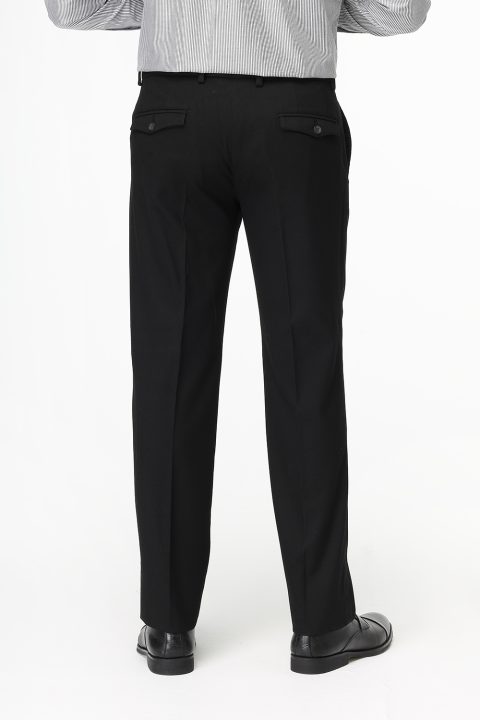 Straight Fit Classic Pants Black - Image 3