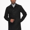 Regular Fit Coat Black - Image 4