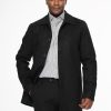 Regular Fit Coat Black - Image 6