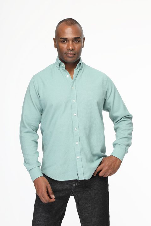 New Fit Shirt Light Green - Image 3