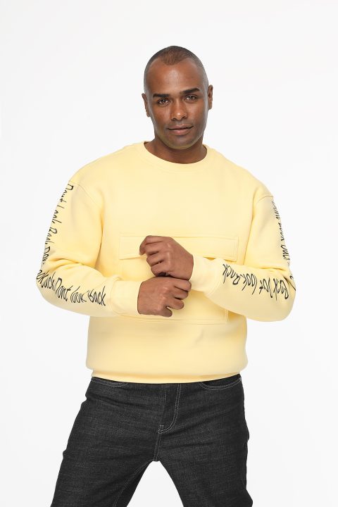 Over Size Sweat Shirt Yellow