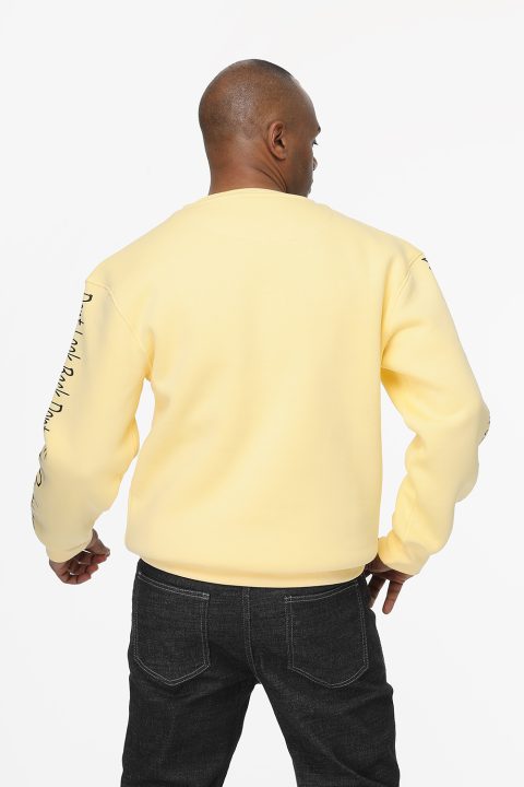 Over Size Sweat Shirt Yellow - Image 4