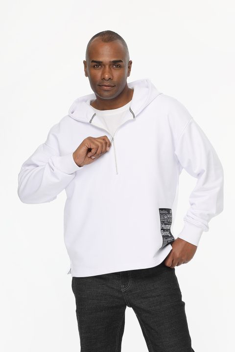 Relax Fit Sweat Shirt White