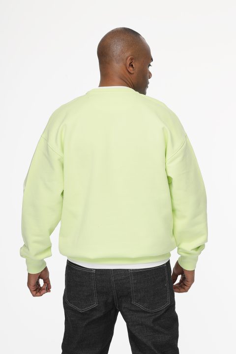 Over Size Sweat Shirt Light Green - Image 4